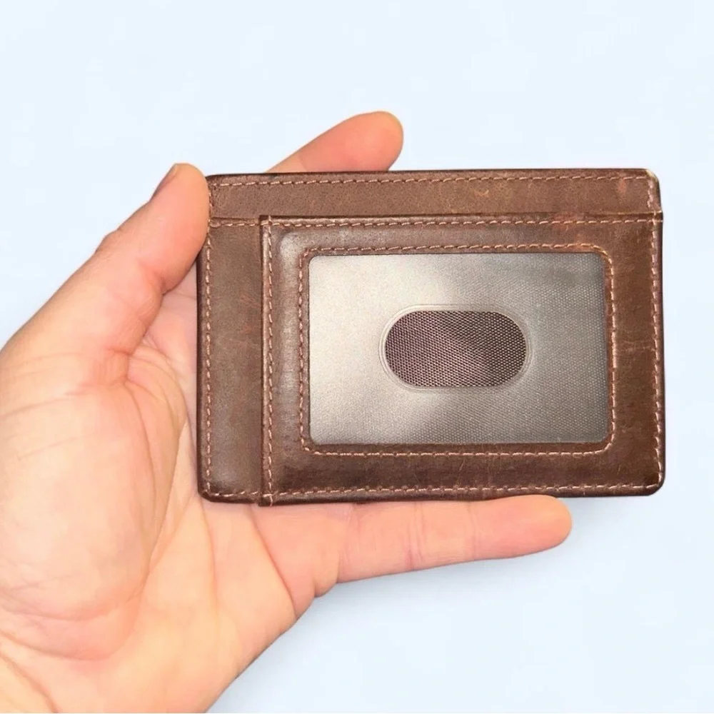 Brown Leather Card Holder
